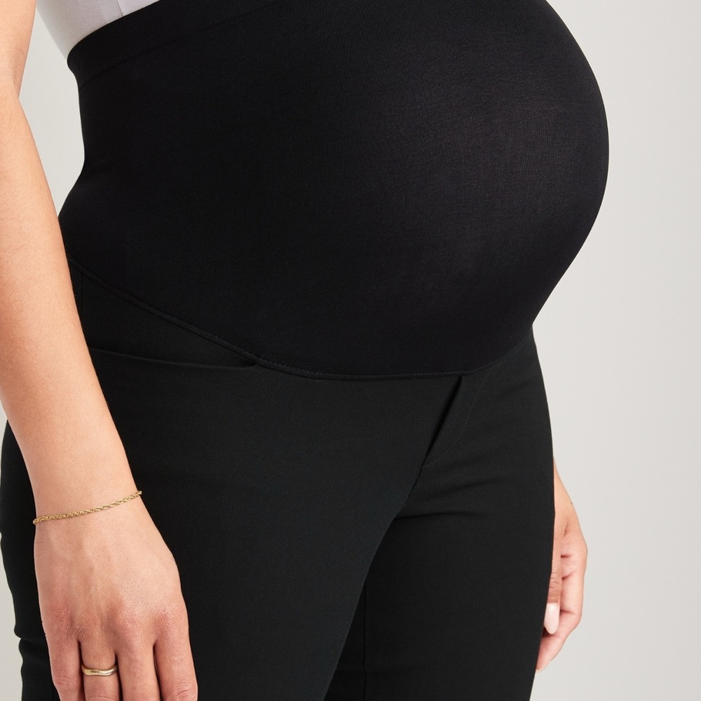 Old Navy Maternity Full-Panel Pixie Straight Blue… - image 2